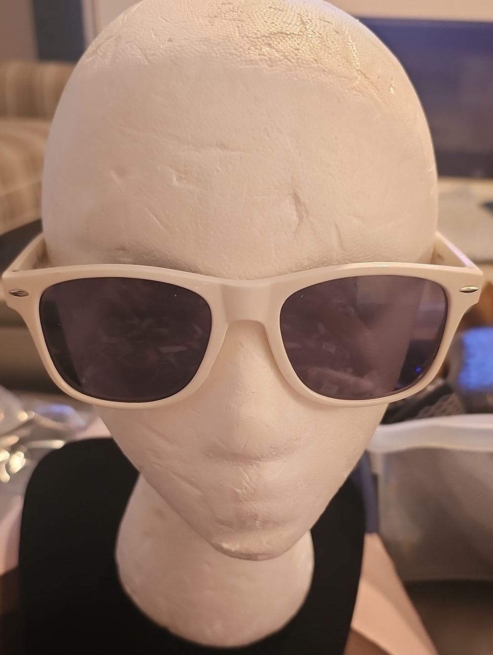 Jim‎ Beam Highball Wayfarer Sunglasses Mens Womens Size OS White Promo Plastic
